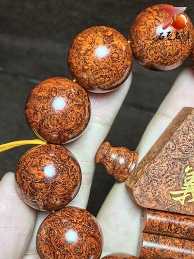 印度小葉紫檀 頂級泥料爆滿葡萄纓子瘤疤【義】3