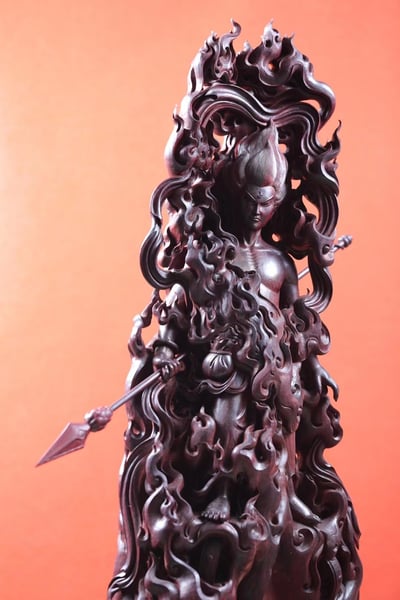 印度小葉紫檀清刀款【三太子哪吒】2