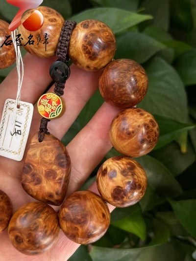 太行崖柏極品雲紋纓子瘤20mm手珠 11號3