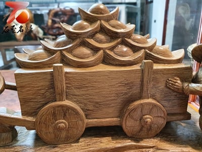 大師級雕工 海南沉香收藏【牛氣沖天-財源滾滾】4