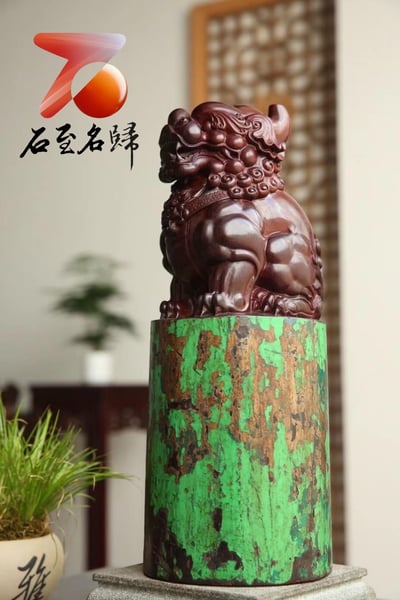 印度小葉紫檀拆房老料整木製作【招財貔貅】3