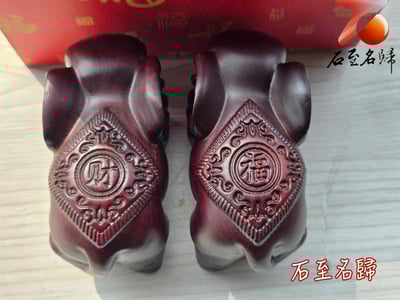 印尼黑檀木雕件【財福雙全吉祥象】穩財聚福．象守一方5
