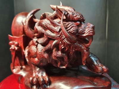 印度小葉紫檀【龍七子-狴犴】4