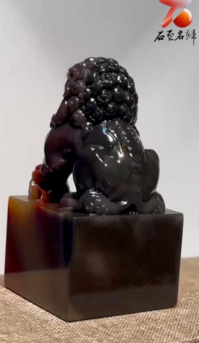 珍藏版 頂級五彩老撾牛角【北京獅】7