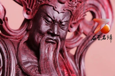 印度小葉紫檀清刀精雕 【迦藍菩薩 關羽】4