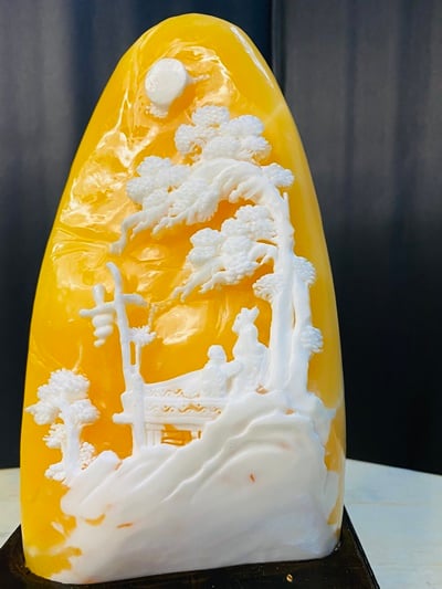 金水凍石【一輪明月】2