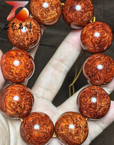 超漂亮印度小葉紫檀25mm×10顆【一帆風順】7