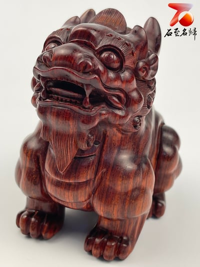 印度小葉紫檀 高油密二膘料 湘工雕【貔貅】2