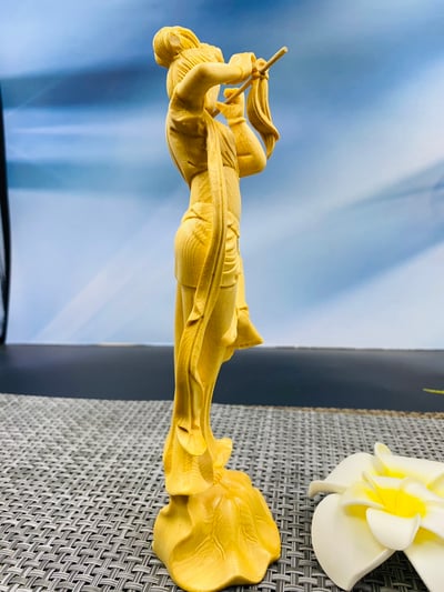 大葉黃楊木【飛天四音】中式古典雅件18