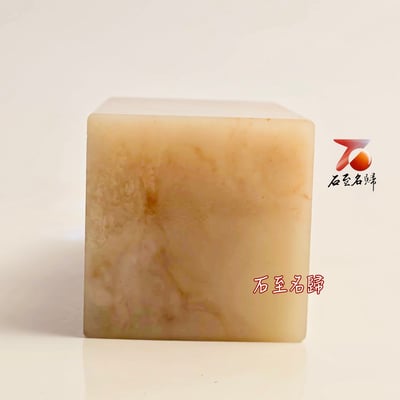 壽山石芙蓉體高透光 方印【母子貔貅】7