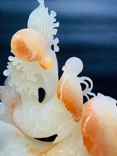 阿富汗紅花冰玉【雙龍搶珠】3