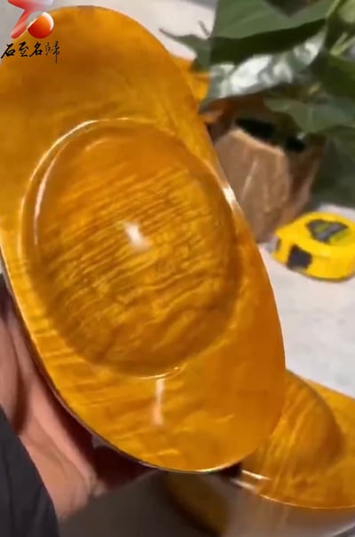 貴州金絲楠小葉楨楠滿水波紋 僅此一對【特大金元寶】6