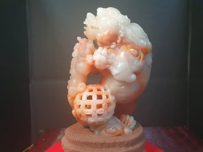 壽山極品芙蓉石滿結晶【萬事如意】3