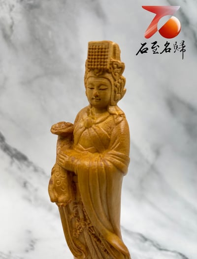 台灣現貨 實體店鋪 進口黃楊木【大媽祖】5
