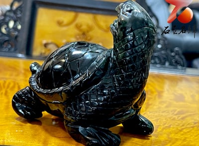 稀有和田青玉純手工雕烏龜 【上古巨龜】張劍海老師作品4