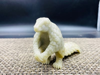 石鎧護運，鎮宅開路 壽山峨嵋石【穿山甲】王逸文老師純手工雕刻2