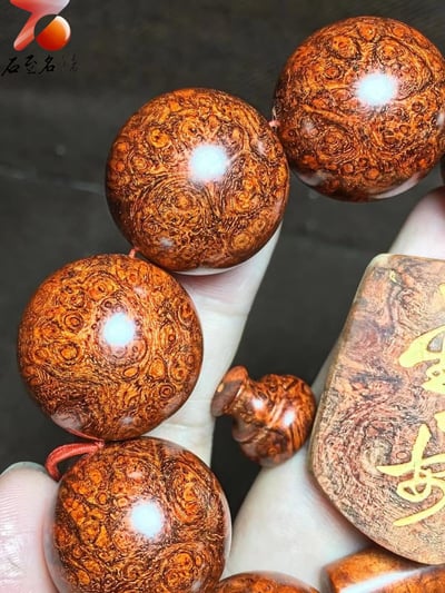 超漂亮印度小葉紫檀泥料爆滿頂級纓子瘤疤 【一生平安】5