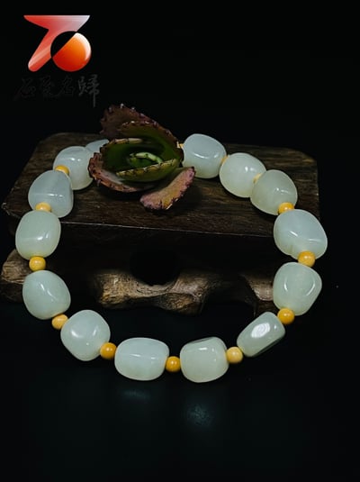 特價新品 和田玉手鍊 附證書與精美禮盒4