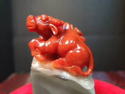 極品重器壽山石印章【鴻運當頭】3