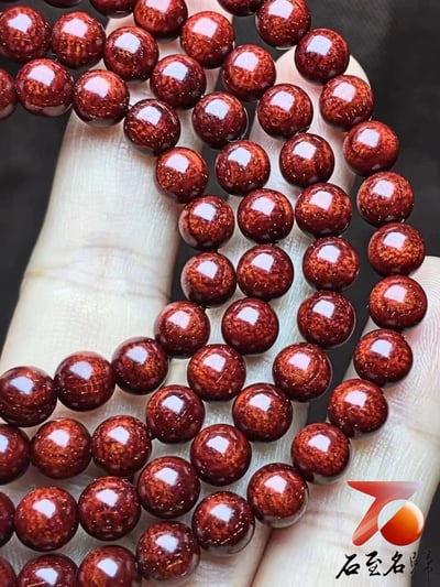 印度小葉紫檀滿魚鱗帶金星6mm x 108顆手串3