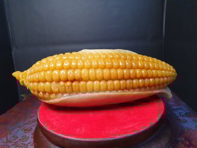 田黃石收藏品 風水擺件 寮國田黃石【玉米】1