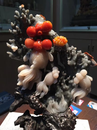 寮國高山五彩石【金玉滿堂1】3