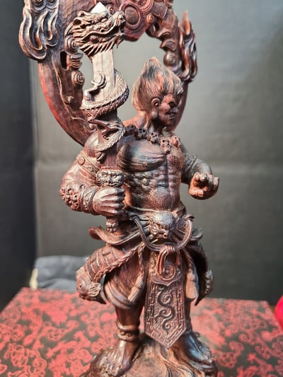 印度小葉紫檀清刀手作【不動明王】3