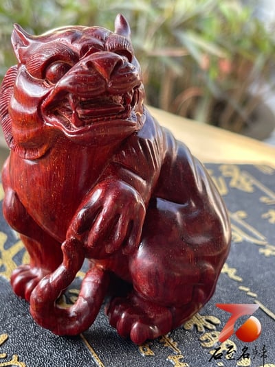 印度小葉紫檀高油密二膘材質 湘工手作【四大神獸】5