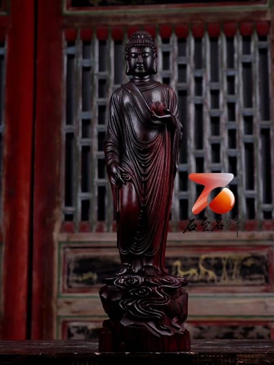 印度小葉紫檀零瑕疵精品 清刀款【如來佛祖】1