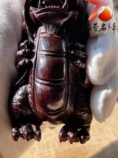 印度小葉紫檀高油密二膘材質 湘工手作【龍王】8