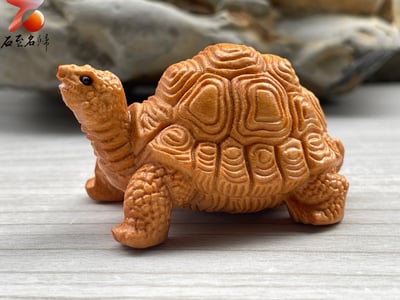 崖柏木雕件【長壽龜】3