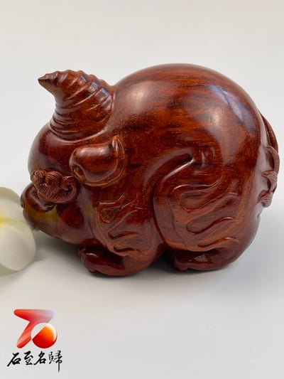 印度小葉紫檀高油密二膘料. 湘工精製【獨角獸】1