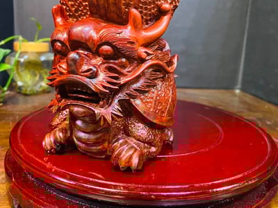 印度小葉紫檀【百財歸來-白菜+烏龜】2