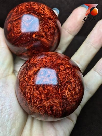 印度小葉紫檀 爆滿葡萄纓子瘤疤【富貴保健球3號】1