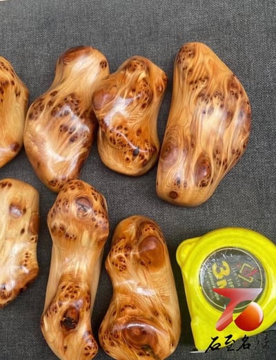 台灣現貨 實體店鋪 僅7件 每件皆獨一無二 正宗太行崖柏瘤疤隨形刮痧按摩/手把件 奶香味濃郁 油性好 過手留香4