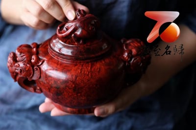 印度小葉紫檀瘤疤料製【貔貅壺瘤疤罐】6