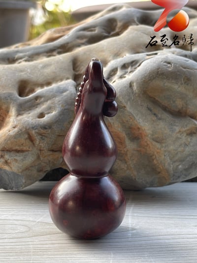 印度小葉紫檀高油密樹心料 湘工手作【福祿（葫蘆）】5