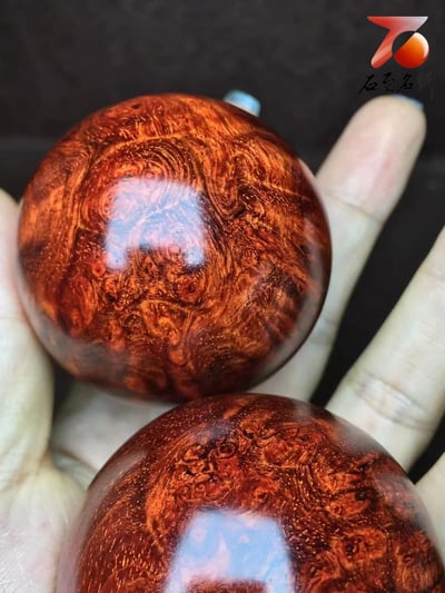 印度小葉紫檀 爆滿葡萄纓子瘤疤【富貴保健球3號】5