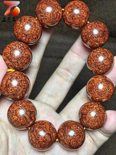 帝王之木 印度小葉紫檀精品【究竟涅槃】20mm手珠3
