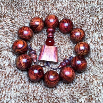 海南黃花梨野生料19.5mm手珠4