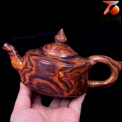 海南黃花梨野生料【把把壺（福）】重量339公克6