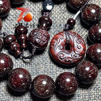 天然 印度小葉紫檀銀河系列｜15mm×15顆 頂級爆滿粗星【福財雙至】4