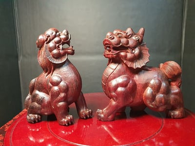 印度小葉紫檀【招財貔貅】小精品一對1