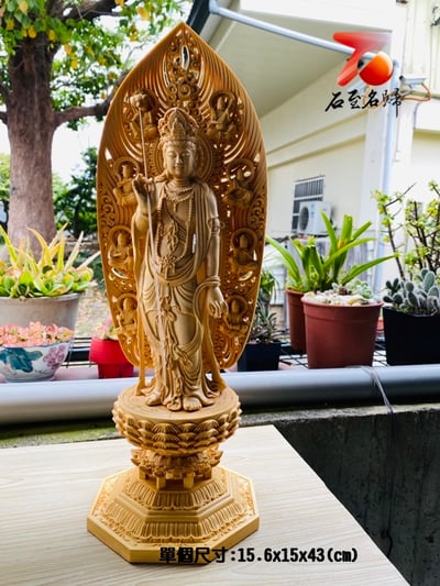 小葉黃楊木精雕作品【東方三聖】任選單入3800 套組優惠價100002