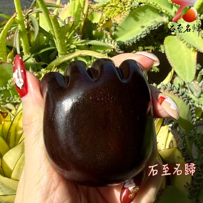 天然 印度小葉紫檀高油密爆滿金星樹心料 湘工手作【魚熊兼得．雙寶在握】5