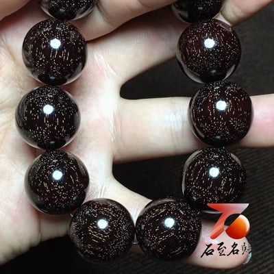 印度小葉紫檀20mm×12顆 爆滿金星【禪悟】6