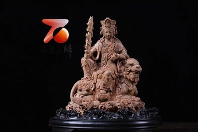 印度老山檀香黑肉手作【文殊普賢】3