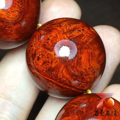 印度小葉紫檀25mm×10顆 精品瘤疤【山峰】7