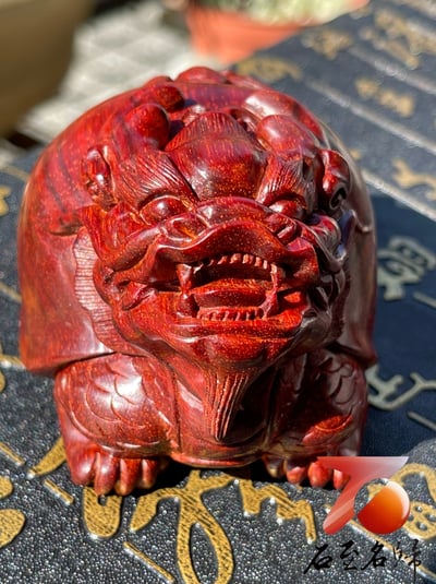 印度小葉紫檀樹心料 湘工手作【龍龜】2