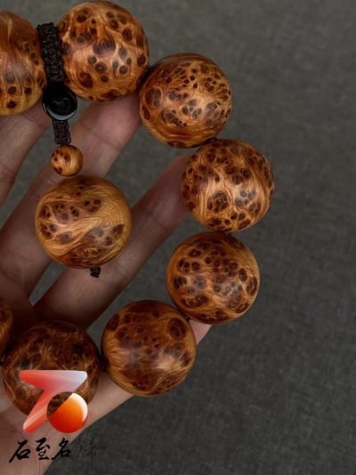 典藏品 太行崖柏滿瘤疤老料25mm×（10+1）顆4